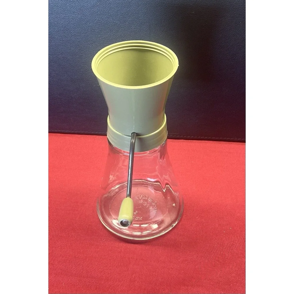 Vintage Androck Nut Chopper‎ Food Mill Olive Green Missing Lid